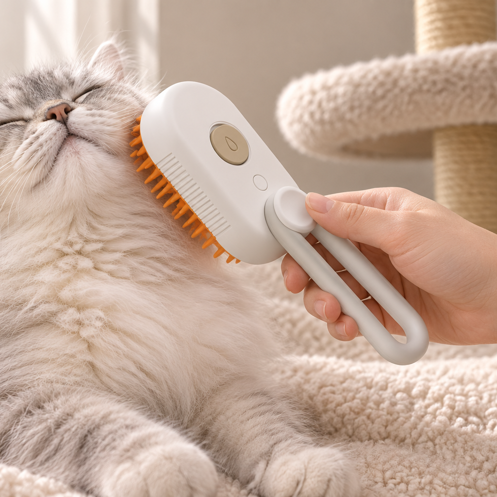 3-in-1 Mist Grooming Brush for Cats