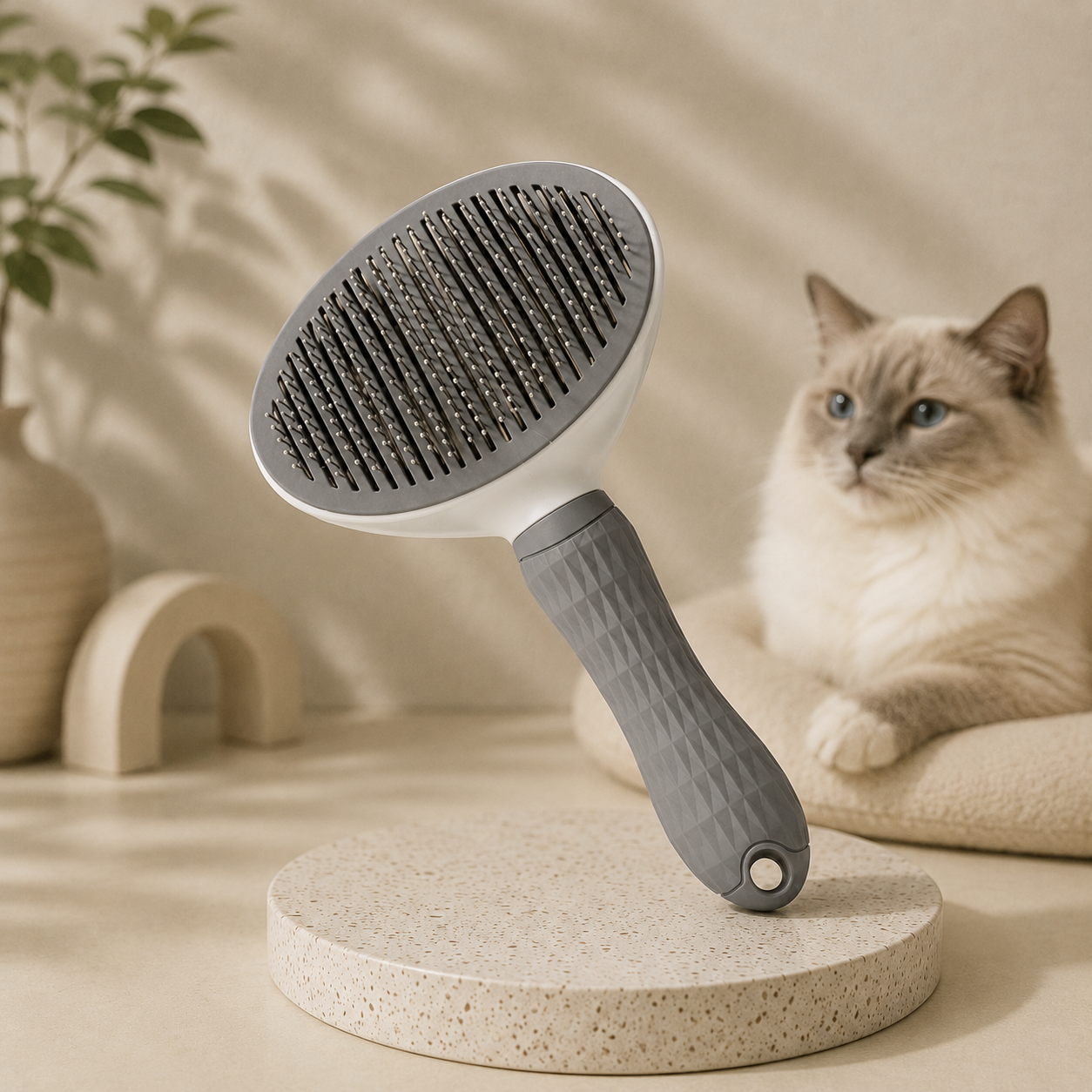 Self-Cleaning Slicker Pet Brush
