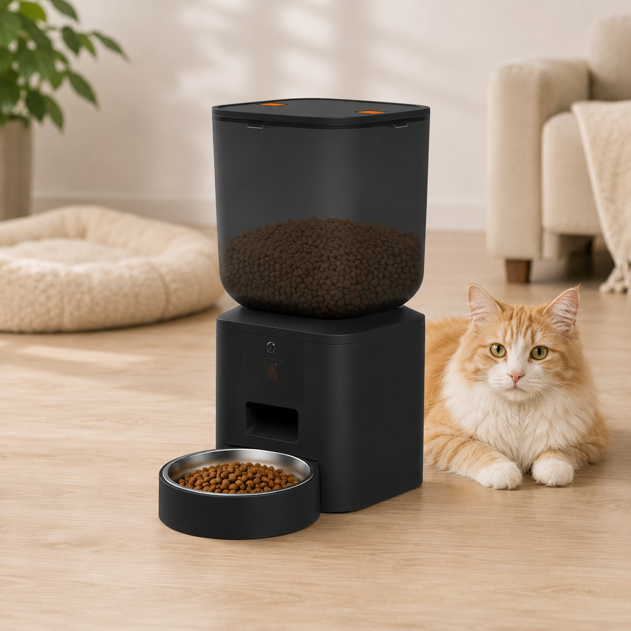 8L Smart Pet Feeder with 1080P HD Camera & WiFi | Automatic Cat & Dog Feeder