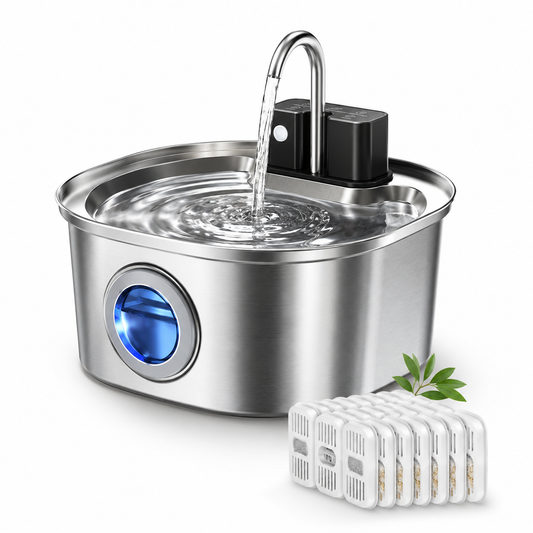 Wireless Stainless Steel Cat Water Fountain 3.2L