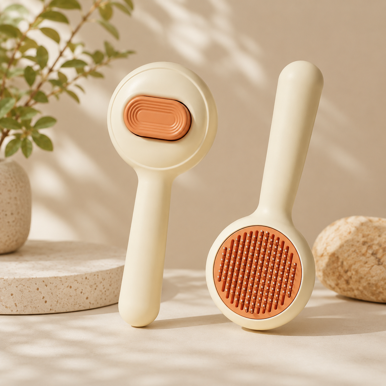 Self-Cleaning Pet Grooming Brush