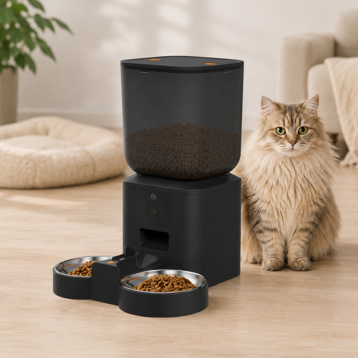 8L Smart Pet Feeder with 1080P HD Camera & WiFi | Automatic Cat & Dog Feeder
