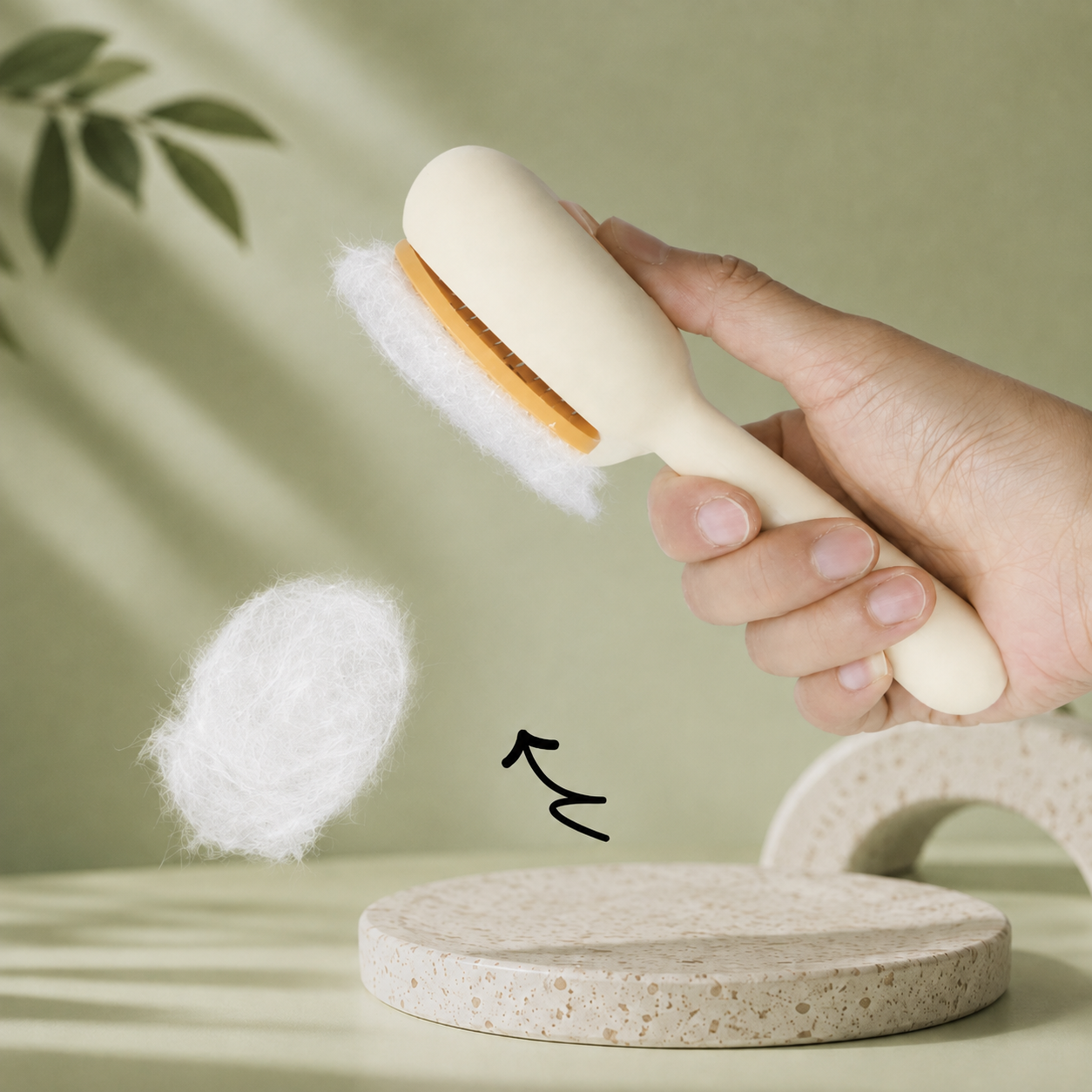 Self-Cleaning Pet Grooming Brush