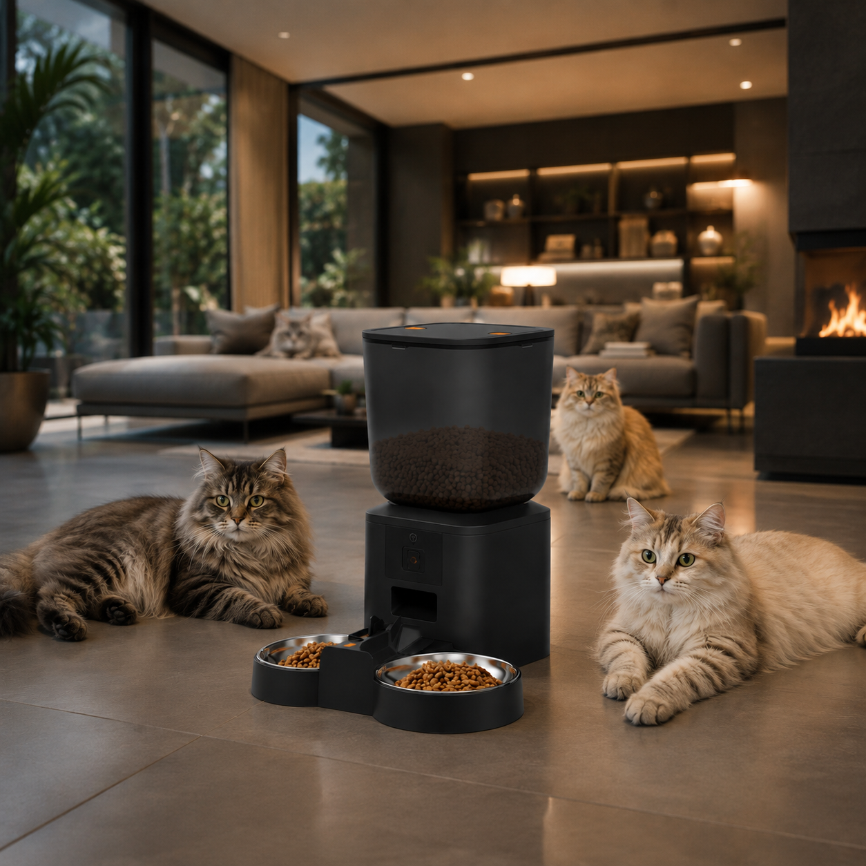 8L Smart Pet Feeder with 1080P HD Camera & WiFi | Automatic Cat & Dog Feeder